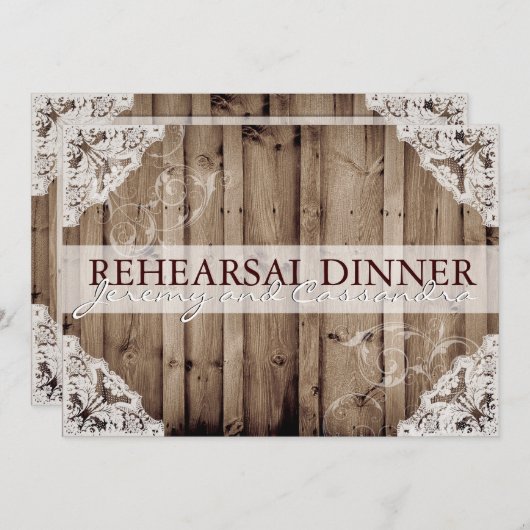 Probe für antike Hochzeiten Einladung (Vorne/Hinten)