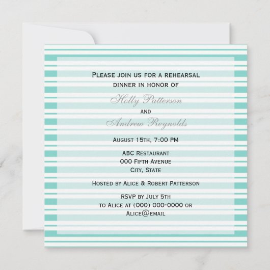 Probe für das Schiff blauer Fleck mit dem Fleck SQ Einladung (Rückseite)