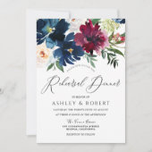 Probe für die Marine, Burgund und Blush Einladung (Vorderseite)