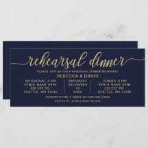 Probe für Navy und Gold Calligraphy