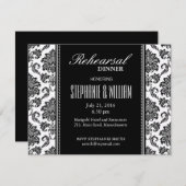 Probe für Schwarz und Weiß Einladung (Vorne/Hinten)