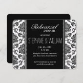 Probe für Schwarz und Weiß Einladung (Vorne/Hinten)