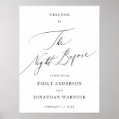 Probe für Schwarz-Weiß-Kalligrafie Poster (Vorne)