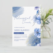 Probe für Wasserfarben Blumen Einladung (Stehend Vorderseite)