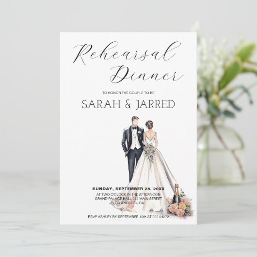 Probe für Wasserfarben Einladung (Stehend Vorderseite)