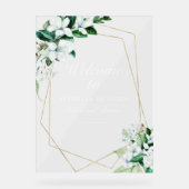 Probe Geometric Greenery - Empfang Acrylschild (Vorderseite)