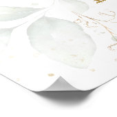 Probe Grünpflanzen Abendessen Willkommenszeichen Poster (Ecke)