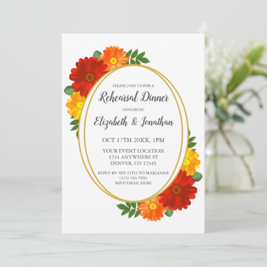 Probe Herbst Einladung (Stehend Vorderseite)