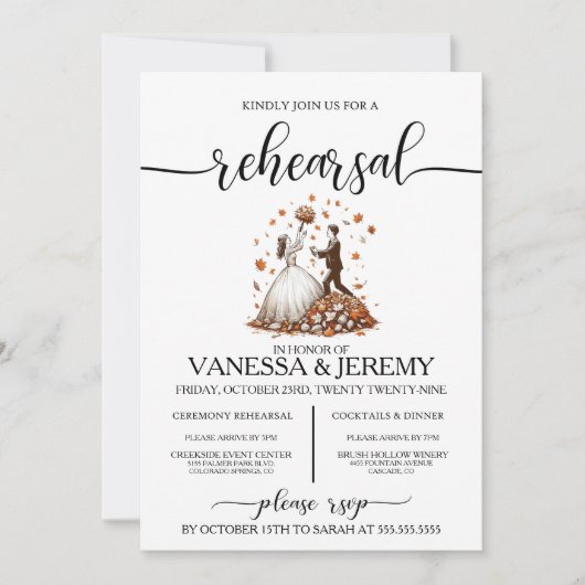 Probe Herbst Einladung (Vorderseite)