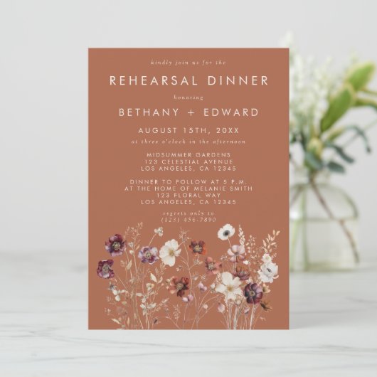 Probe Herbst Florenz Einladung (Stehend Vorderseite)