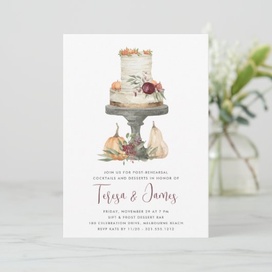 Probe Herbst Layer Einladung (Stehend Vorderseite)