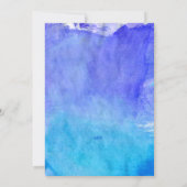 Probe Hochzeitsessen am Strand Einladung (Rückseite)