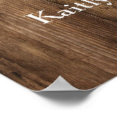 Probe Holz & Lights Begrüßungszeichen Poster (Ecke)