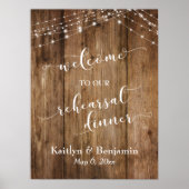 Probe Holz & Lights Begrüßungszeichen Poster (Vorne)