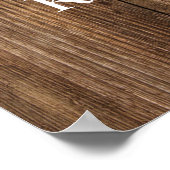 Probe Holz & Lights Begrüßungszeichen Poster (Ecke)