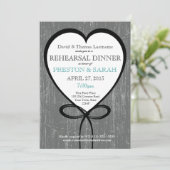 Probe Holz und Herz Einladung (Stehend Vorderseite)