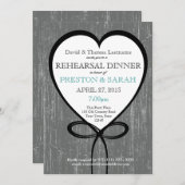 Probe Holz und Herz Einladung (Vorne/Hinten)