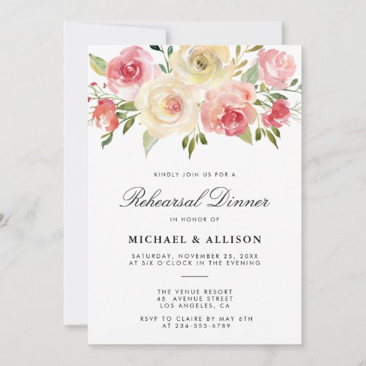 Probe im Frühling Einladung (Vorderseite)