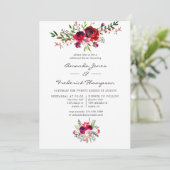 Probe im Herbst Hochzeit im Herbst Einladung (Stehend Vorderseite)