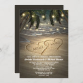 Probe im Sand Einladungen (Vorne/Hinten)