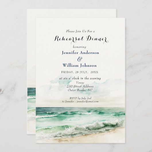 Probe im Wasser und im Meer Ankündigung (Vorne/Hinten)