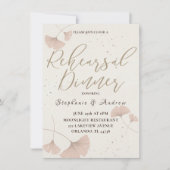 Probe Kalligrafie Abendessen Terrakotta Einladung (Vorderseite)