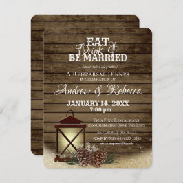 Probe Lantern und Pine Cones Abendessen Einladung