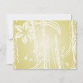 Probe mit floraler Swirt Einladung (Rückseite)