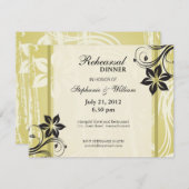 Probe mit floraler Swirt Einladung (Vorne/Hinten)