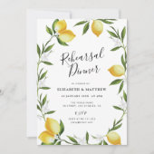 Probe mit Zitronenblättern Einladung (Vorderseite)