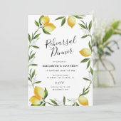 Probe mit Zitronenblättern Einladung (Stehend Vorderseite)