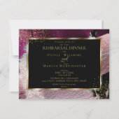 Probe | Modern Shiney Bold Cassis Strokes Einladung (Vorderseite)