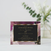 Probe | Modern Shiney Bold Cassis Strokes Einladung (Stehend Vorderseite)