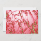 Probe | Moderne Korallenwasserfarbe Einladung (Rückseite)