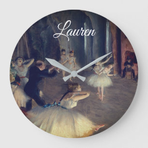 Probe Onstage von Degas: Große Wanduhr