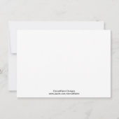 Probe "Rosa und Blauer Damast" Einladung (Rückseite)