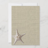 Probe Sand Dollar und Spitzen Abendessen Einladung (Rückseite)