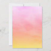 Probe Sandy Zehen Abendessen Sonnenuntergang Einladung (Rückseite)