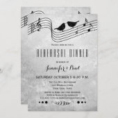 Probe Schwarz-Weiß-Musik - Einladung (Vorne/Hinten)