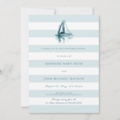 Probe Segelboot Wasserfarbe einladen Einladung (Vorderseite)