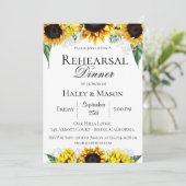 Probe Sonnenblumen Fields Einladung (Stehend Vorderseite)