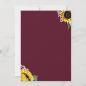 Probe Sonnenblumen Fields Einladung (Rückseite)