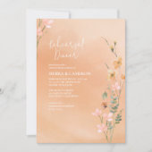 Probe Sonnige Wildblume Peach ID1023 Einladung (Vorderseite)