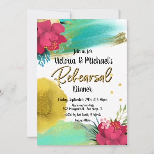 Probe Tropical Ocean Breeze Einladung (Vorderseite)