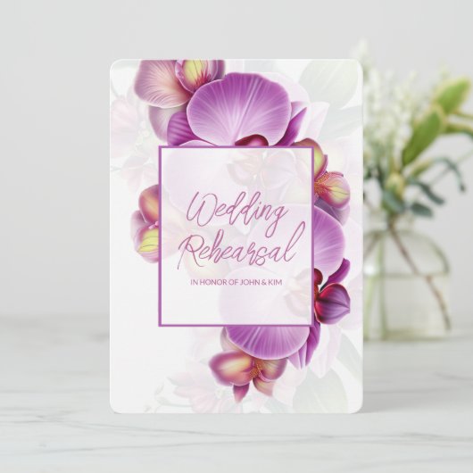 Probe und Abendessen Einladung (Stehend Vorderseite)