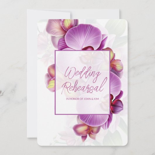 Probe und Abendessen Einladung QR Code (Vorderseite)