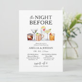 Probe und Getränke am Abend im Hotel Einladung (Stehend Vorderseite)