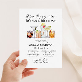 Probe und Getränke am Abend im Hotel Einladung