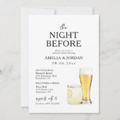 Probe und Getränke am Abend im Hotel Einladung (Vorderseite)