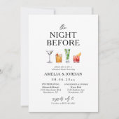 Probe und Getränke am Abend im Hotel Einladung (Vorderseite)